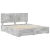 vidaXL Bed Frame Concrete Grey 180 x 200 cm Engineered Wood