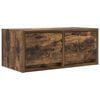 vidaXL TV Cabinet Smoked Oak 60x31x25.5 cm Engineered Wood