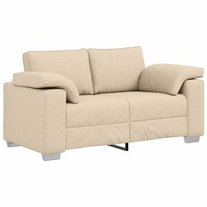 vidaXL Sofa Cream 160 x 77 x 82 cm Fabric