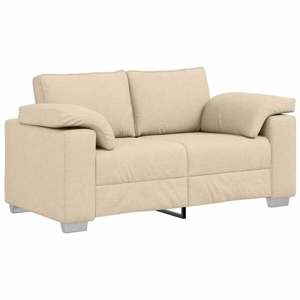 vidaXL Sofa Cream 160 x 77 x 82 cm Fabric