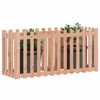 vidaXL Garden Raised Bed with Fence Design 150x50x70 cm Solid Wood Douglas