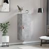 vidaXL Wall Mounted Cabinet Concrete Grey 34.5x34x90 cm