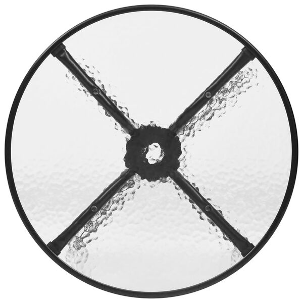 vidaXL 5 Piece Garden Dining Set Black