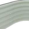 vidaXL Garden Raised Bed 320x80x44 cm Galvanised Steel Grey
