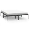 vidaXL Metal Bed Frame without Mattress Black 140x190cm