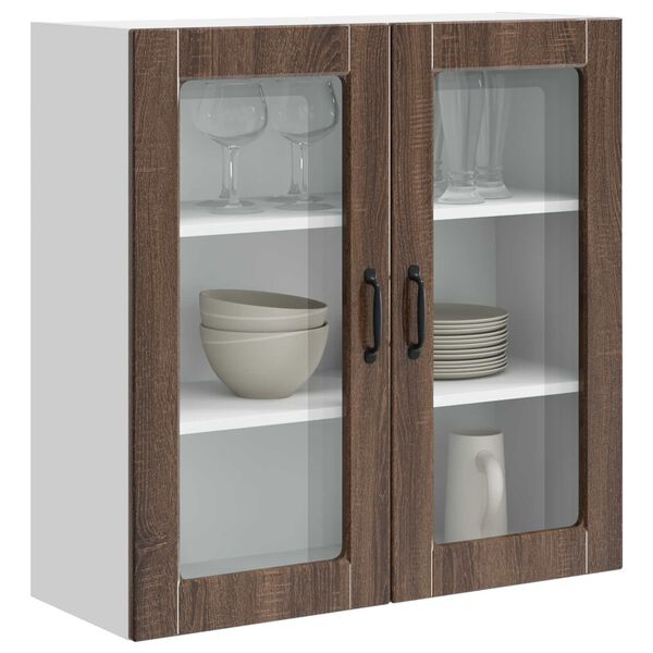 vidaXL Kitchen Cabinet Brown Oak 80 x 31 x 80 cm Engineered Wood