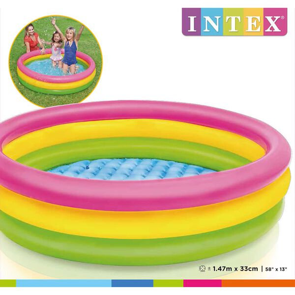 Intex Sunset Inflatable Pool 3 Rings 147x33 cm