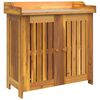 vidaXL Garden Cabinet Natural 78 x 36.5 x 78cm Solid Acacia Wood