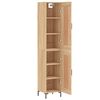 vidaXL Highboard Sonoma Oak 34.5x34x180 cm Engineered Wood