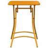 vidaXL Garden Table Mustard 55 x 55 x 73 cm Powder-coated Steel