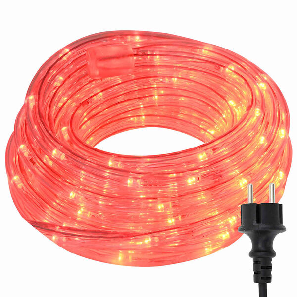 vidaXL Rope Light with 120 LEDs Red 5 m PVC