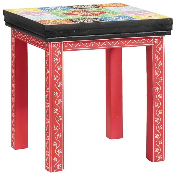 vidaXL Nesting Table Brown 38 x 38 x 41.5 cm Solid Mango wood