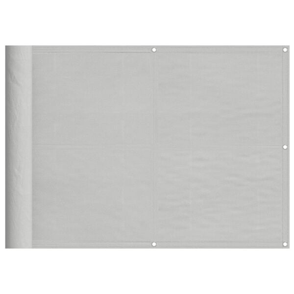 vidaXL Balcony Screen Light Grey 75x800 cm 100% Polyester Oxford