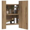 vidaXL LED Bathroom Mirror Cabinet Artisan Oak 40x12x45 cm Engineered Wood