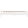 vidaXL Bed Frame without Mattress White 90x190 cm Single Solid Wood Pine