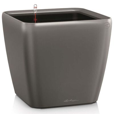 LECHUZA Planter Quadro 28 LS ALL-IN-ONE Charcoal 16143