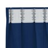 vidaXL Blackout Curtains with Rings 2 pcs Dark Blue 175 x 140 cm