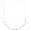 SCH&Uuml;TTE Duroplast Toilet Seat WHITE D-shape