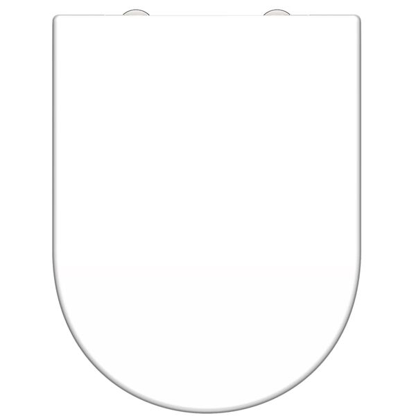 SCH&Uuml;TTE Duroplast Toilet Seat WHITE D-shape