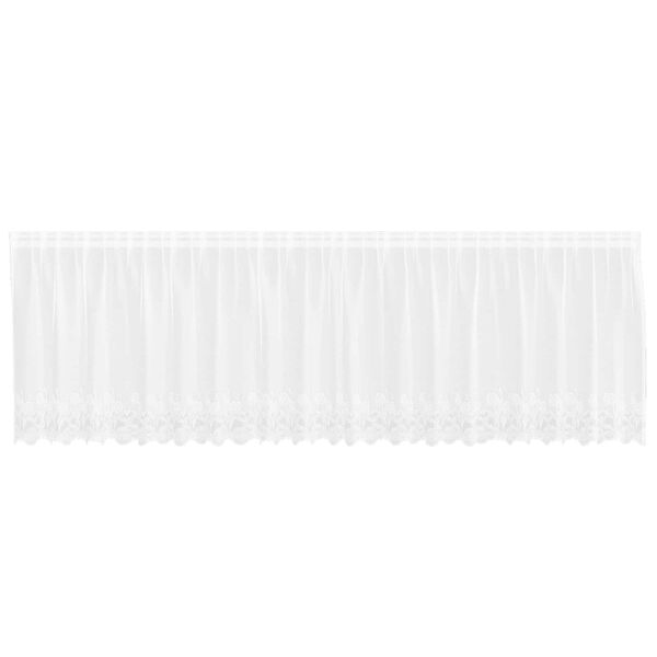 vidaXL Lace Curtain with Curtains White 500 x 120 cm Polyester