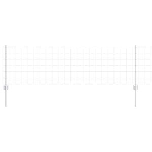 vidaXL Welded Wire Fence 50 x 0.6 m (W x H) Hot-Dip Galvanised Steel