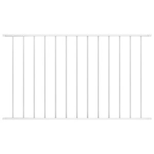 vidaXL Fence Panel Woerden Powder-coated Steel 1.7x1.17 m White