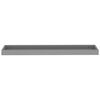 vidaXL Loggia Wall Shelves 2 pcs Grey 80x15x4 cm MDF