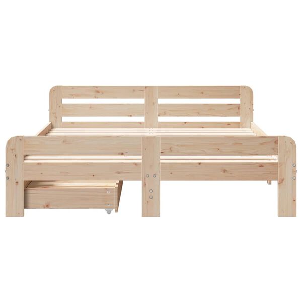 vidaXL Bed frame without Mattress 160x200 cm Solid Wood Pine