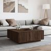 vidaXL Coffee Table Brown Oak 100x100x40 cm Engineered Wood