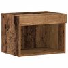 vidaXL TV Cabinet Set 2 pcs Old Wood 40 x 30 x 30 cm Engineered Wood