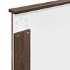 vidaXL Bed Frame with Headboard Brown Oak 75 x 190 cm Solid Pine Wood