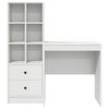 vidaXL Desk with Drawer 2 pcs White
