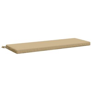vidaXL Bench Cushion SOEST 100% Polyester Beige 110 x 40 x 5 cm