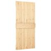 vidaXL Sliding Door with Hardware Set 95x210 cm Solid Wood Pine