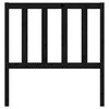 vidaXL Bed Headboard Black 81x4x100 cm Solid Wood Pine