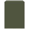 vidaXL Wall Cabinet for Garage with Gas-lift Door Olive green