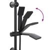 vidaXL Shower System Manual Black 45 x 20 x 96 cm Brass,Sus201 and ABS