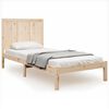 vidaXL Bed Frame | Natural Pine | Solid Pine Wood | Single | Modern | Bed Frame
