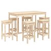 vidaXL 7 Piece Garden Bar Set Solid Wood Pine