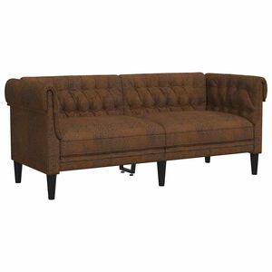 vidaXL Sofa Brown 182.5 x 74.5 x 74.5 cm Polyester