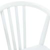 vidaXL Dining Chair 2 pcs White Solid Rubberwood