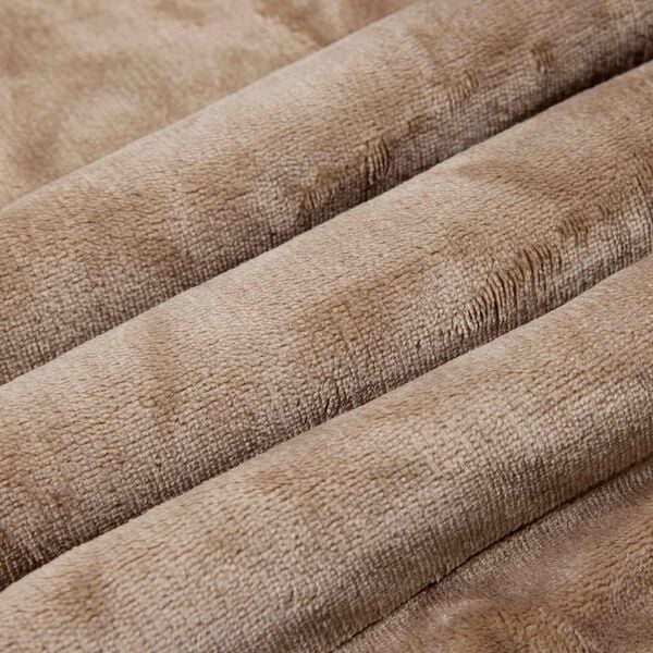 vidaXL Throw Blanket Camel 130 x 150 cm Fleece