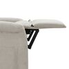 vidaXL Recliner Chair Light Grey Microfiber Fabric