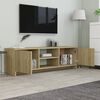 vidaXL TV Cabinet Sonoma Oak 120x30x37.5 cm Engineered Wood