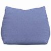 vidaXL Back Pillow Jeans Blue 45 x 20 x 35 cm Fabric