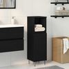 vidaXL Bathroom Cabinet Black Oak 30 x 30 x 100 cm Engineered Wood