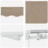 vidaXL Retractable Awning Manual Beige 500 x 300 cm Fabric and Steel