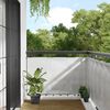 vidaXL Balcony Screen Light Grey 90x700 cm 100% Polyester Oxford