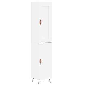 vidaXL Highboard White 34.5x34x180 cm Engineered Wood