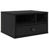 vidaXL Printer Stand Black Oak 40 x 32 x 24 cm Engineered Wood